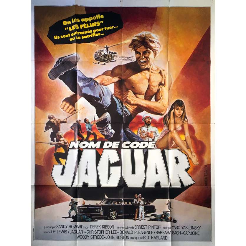 JAGUAR LIVES! Original Movie Poster - 47x63 in. - 1979 - Ernest Pintoff, Christopher Lee
