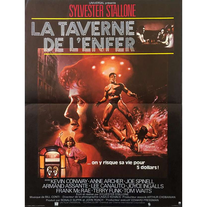 LA TAVERNE DE L'ENFER Affiche de film  - 40x60 cm. - 1978 - Armand Assante, Sylvester Stallone