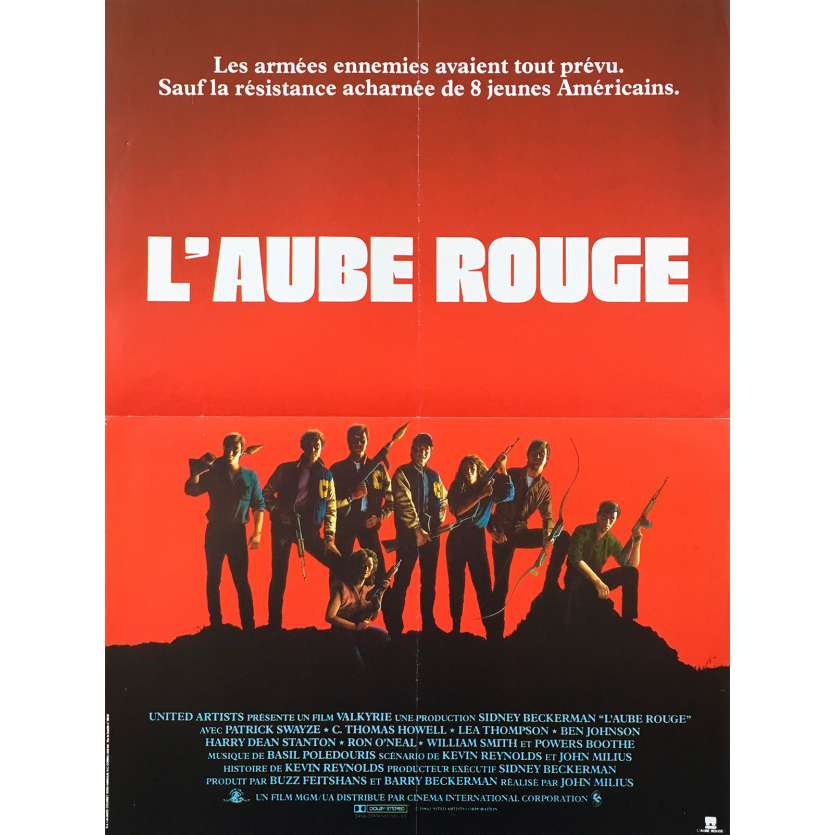 L'AUBE ROUGE Affiche de film  - 40x60 cm. - 1984 - Patrick Swayze, John Milius
