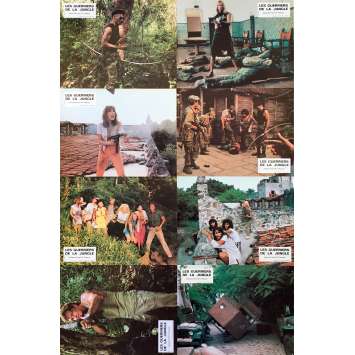 THE JUNGLE WARRIORS Original Lobby Cards x8 - 9x12 in. - 1984 - Ernst Ritter, Nina van Pallandt