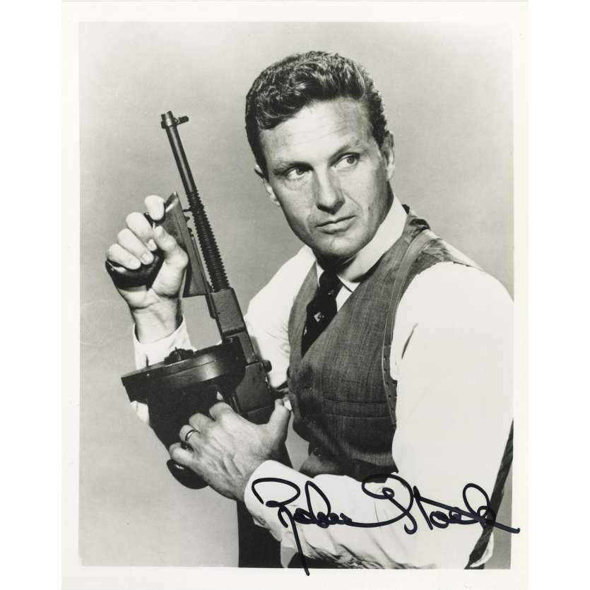 ROBERT STACK Photo signée des Incorruptibles - 1980 - Elliot Ness Autographe