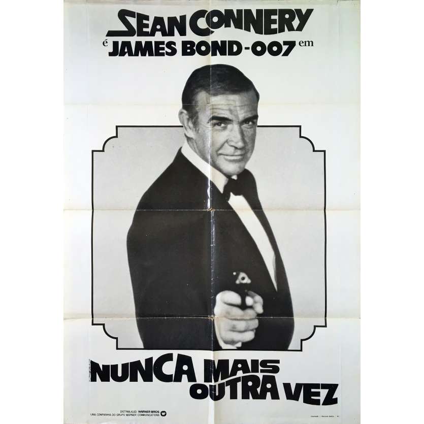 JAMAIS PLUS JAMAIS Affiche de film - 69x102 cm. - 1983 - Sean Connery, James Bond