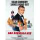 JAMAIS PLUS JAMAIS Affiche de film  - 59x84 cm. - 1983 - Sean Connery, James Bond