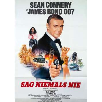 NEVER SAY NEVER AGAIN Original Movie Poster - 23x33 in. - 1983 - James Bond, Sean Connery NEVER SAY NEVER AGAIN Original Movie Poster - 23x33 in. - 1983 - James Bond, Sean Connery