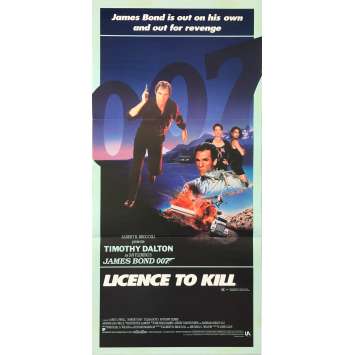 PERMIS DE TUER Affiche de film - 33x78 cm. - 1989 - Timothy Dalton, James Bond PERMIS DE TUER Affiche de film - 33x78 cm. - 1989 - Timothy Dalton, James Bond
