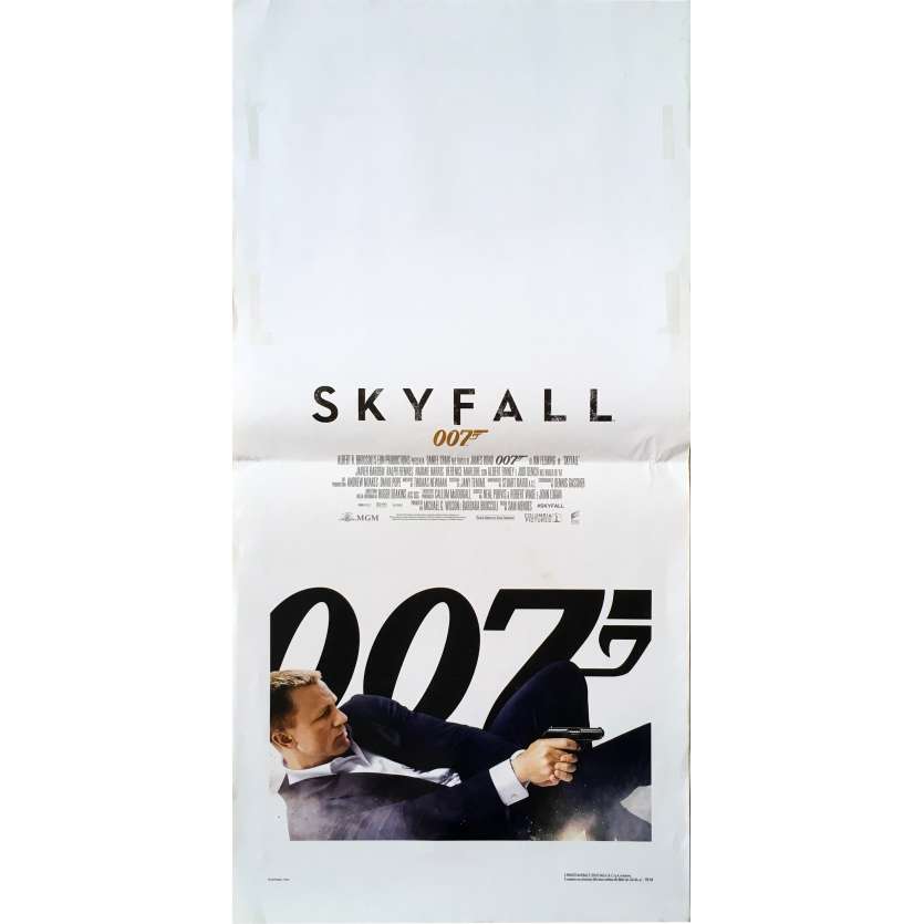 SKYFALL Affiche de film  - 33x71 cm. - 2012 - Daniel Craig, James Bond