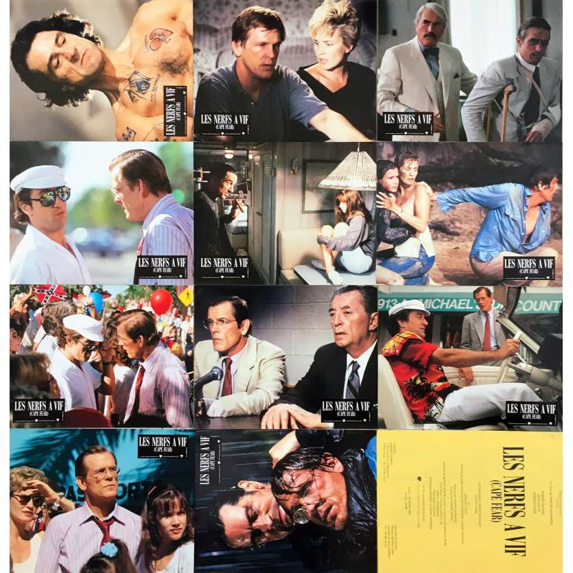 CAPE FEAR Original Lobby Cards x11 w Herald - 9x12 in. - 1995 - Martin Scorsese, Robert de Niro