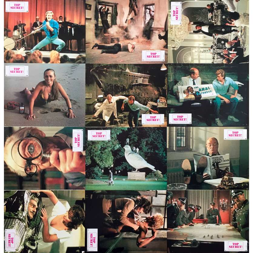 TOP SECRET Photos de film x12 - 21x30 cm. - 1984 - Val Kilmer, David Zucker