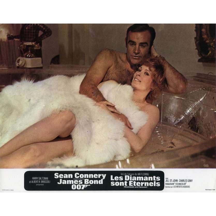 DIAMONDS ARE FOREVER Original Lobby Card N04 - 9x12 in. - 1971 - James Bond, Sean Connery