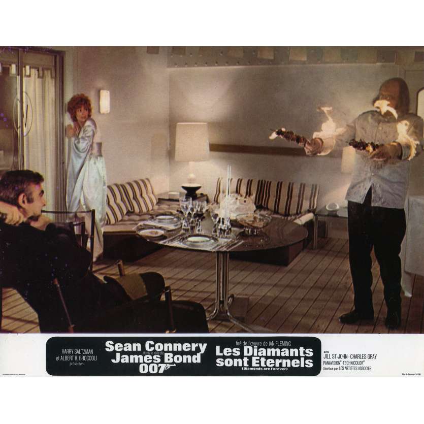 DIAMONDS ARE FOREVER Original Lobby Card N03 - 9x12 in. - 1971 - James Bond, Sean Connery