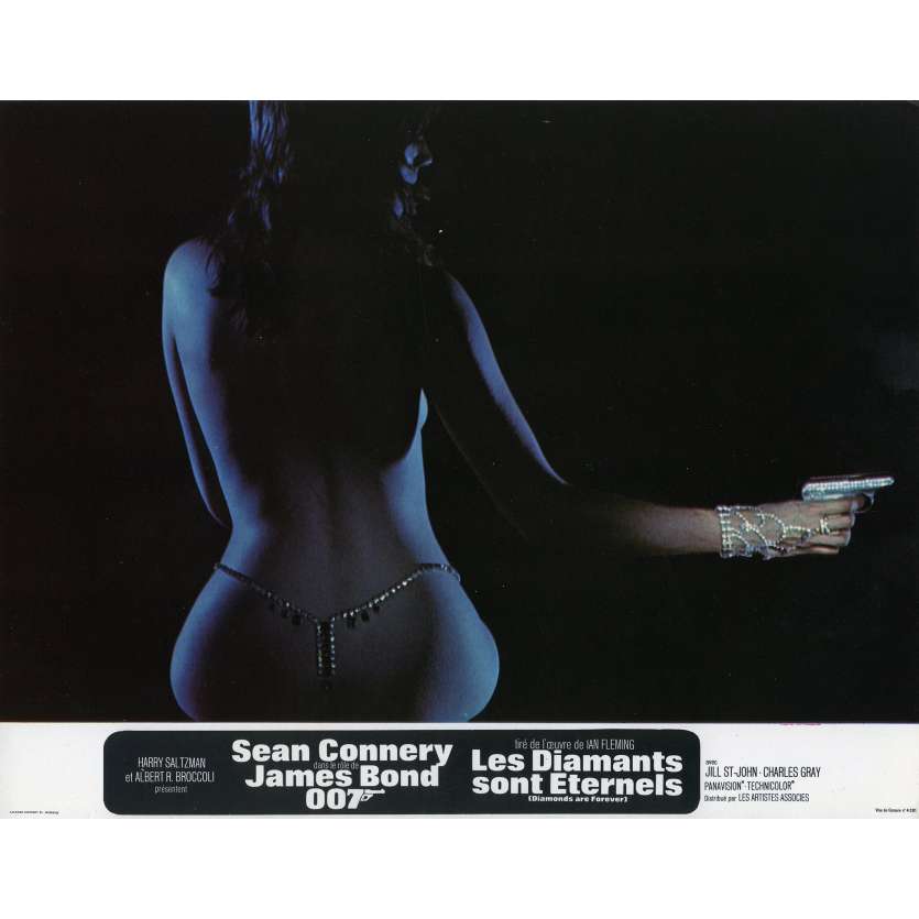 DIAMONDS ARE FOREVER Original Lobby Card N02 - 9x12 in. - 1971 - James Bond, Sean Connery