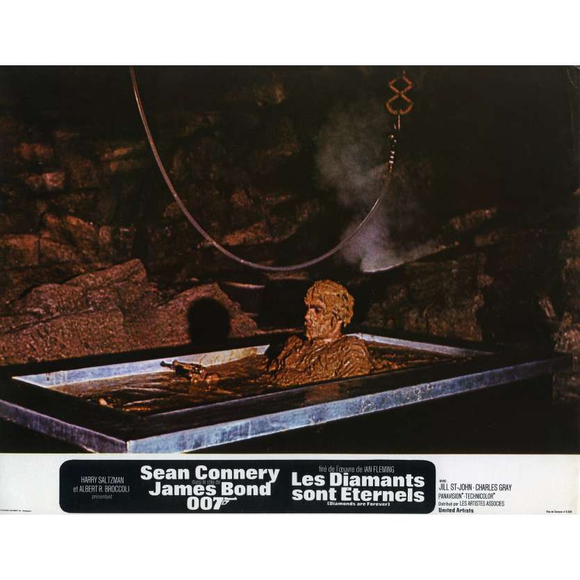 DIAMONDS ARE FOREVER Original Lobby Card N01 - 9x12 in. - 1971 - James Bond, Sean Connery