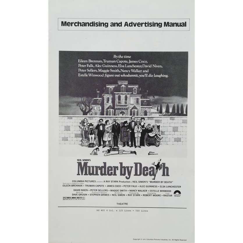 UN CADAVRE AU DESSERT Dossier de presse  - 21x30 cm. - 1976 - Peter Sellers, Alec Guiness, Robert Moore