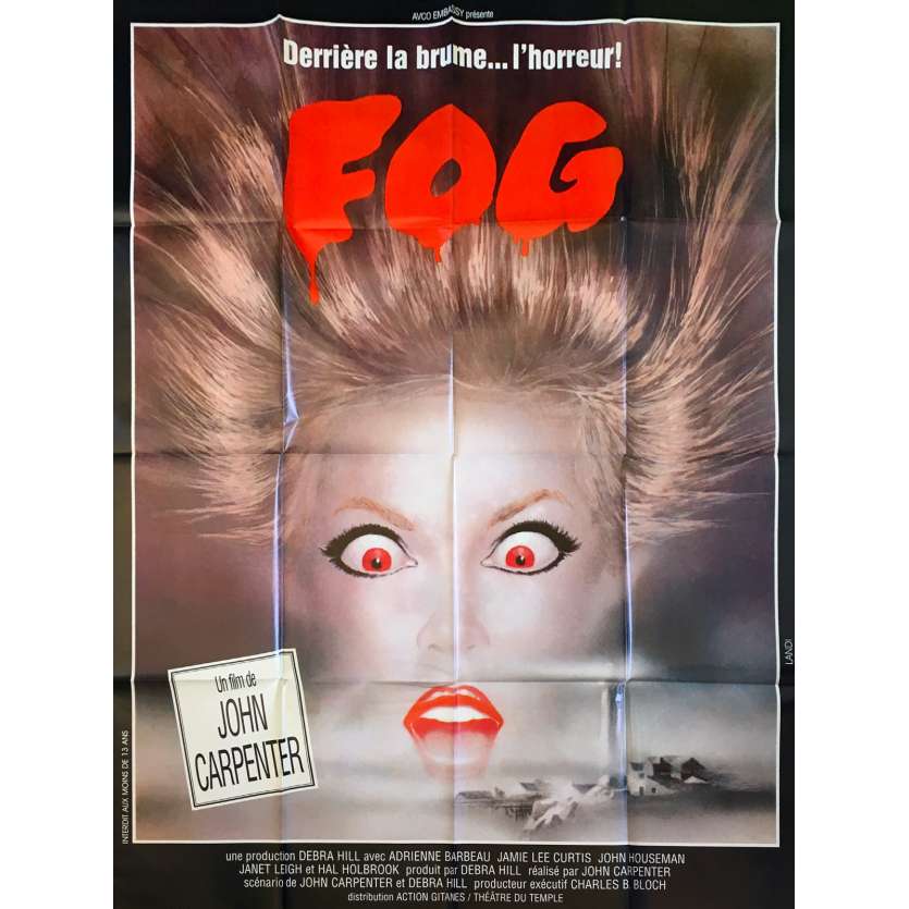FOG French Movie Poster  47x63 - 1979 - John Carpenter, Jamie Lee Curtis