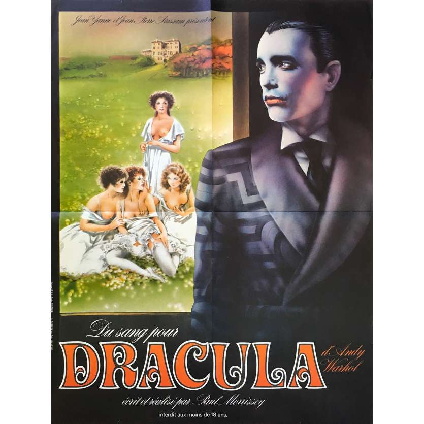 BLOOD FOR DRACULA Movie Poster 23x32 in.  -  1974 - Paul Morrissey, Joe Dallesandro
