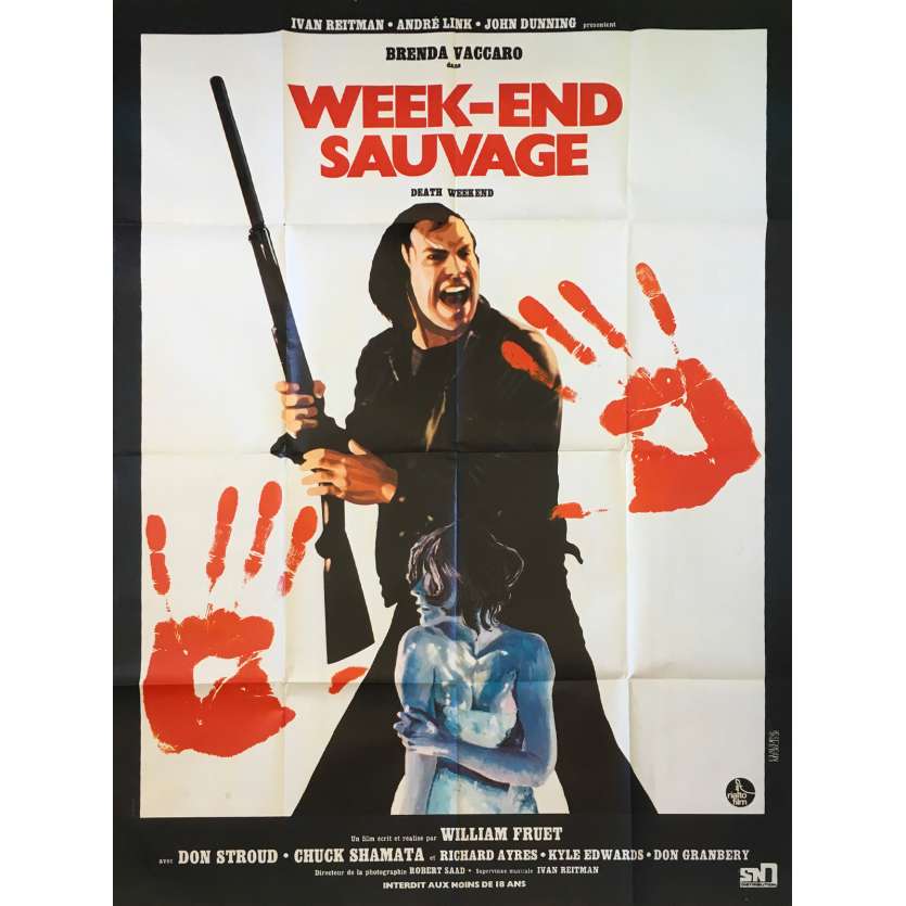WEEK-END SAUVAGE Affiche de film 120x160 - 1976 - Brenda Vaccaro