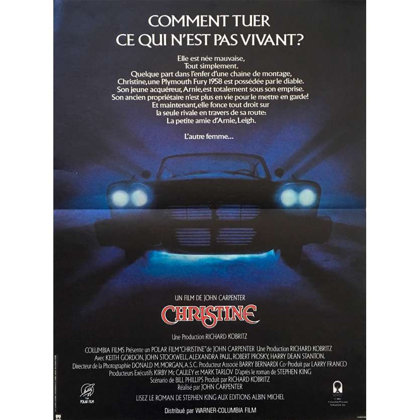 CHRISTINE Affiche de film 40x60 - 1983 - John Carpenter