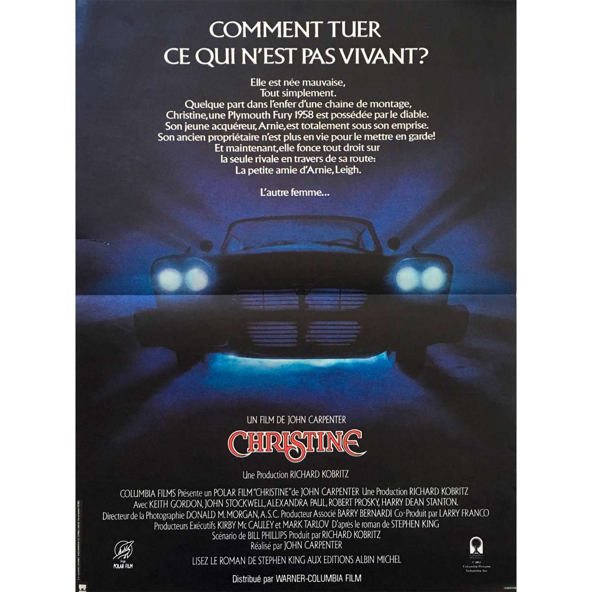 Christine 1983 Film Complet En Francais CHRISTINE Affiche cinéma