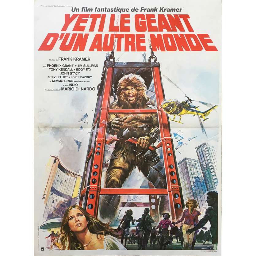 YETI GIANT OF THE 20TH CENTURY Original Movie Poster  - 15x21 in. - 1977 - Gianfranco Parolini, Antonella Interlenghi