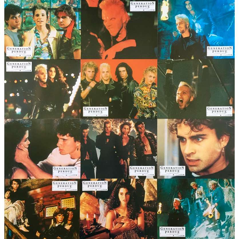 THE LOST BOYS Original Lobby Cards x12 - 9x12 in. - 1987 - Joel Schumacher, Kieffer Sutherland