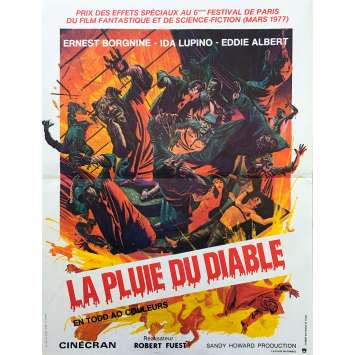 THE DEVIL'S RAIN Original Movie Poster - 15x21 in. - 1975 - Robert Fuest, Ernest Borgnine