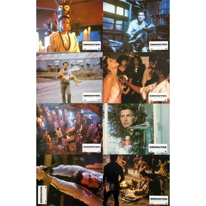 THE BELIEVERS Original Lobby Cards x8 - 9x12 in. - 1987 - John Schlesinger, Martin Sheen
