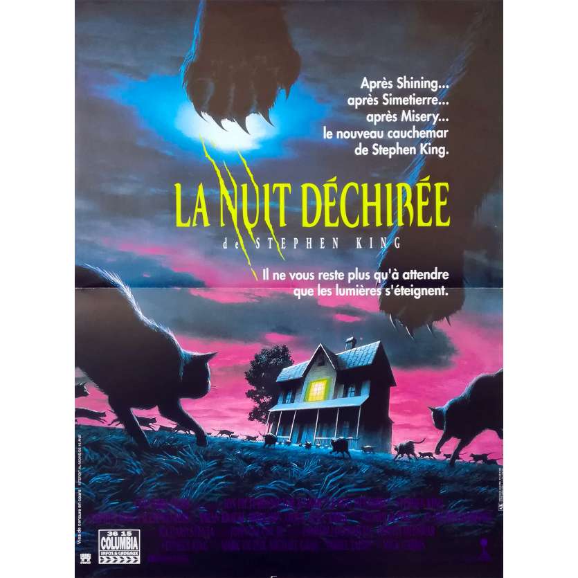 LA NUIT DECHIREE Affiche de film  - 40x60 cm. - 1992 - Madchen Amick, Mick Garris