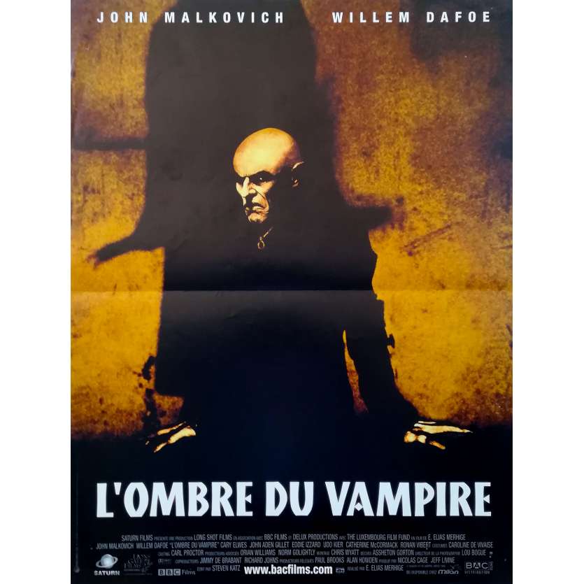 L'OMBRE DU VAMPIRE Affiche de film - 40x60 cm. - 2000 - John Malkovich, E. Elias Merhige