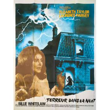 TERREUR DANS LA NUIT Affiche de film - 120x160 cm. - 1973 - Elizabeth Taylor, Brian G. Hutton