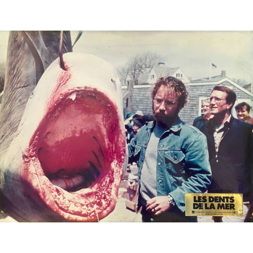 JAWS Original Lobby Card N13 - 12x15 in. - 1975 - Steven Spielberg, Roy Sheider