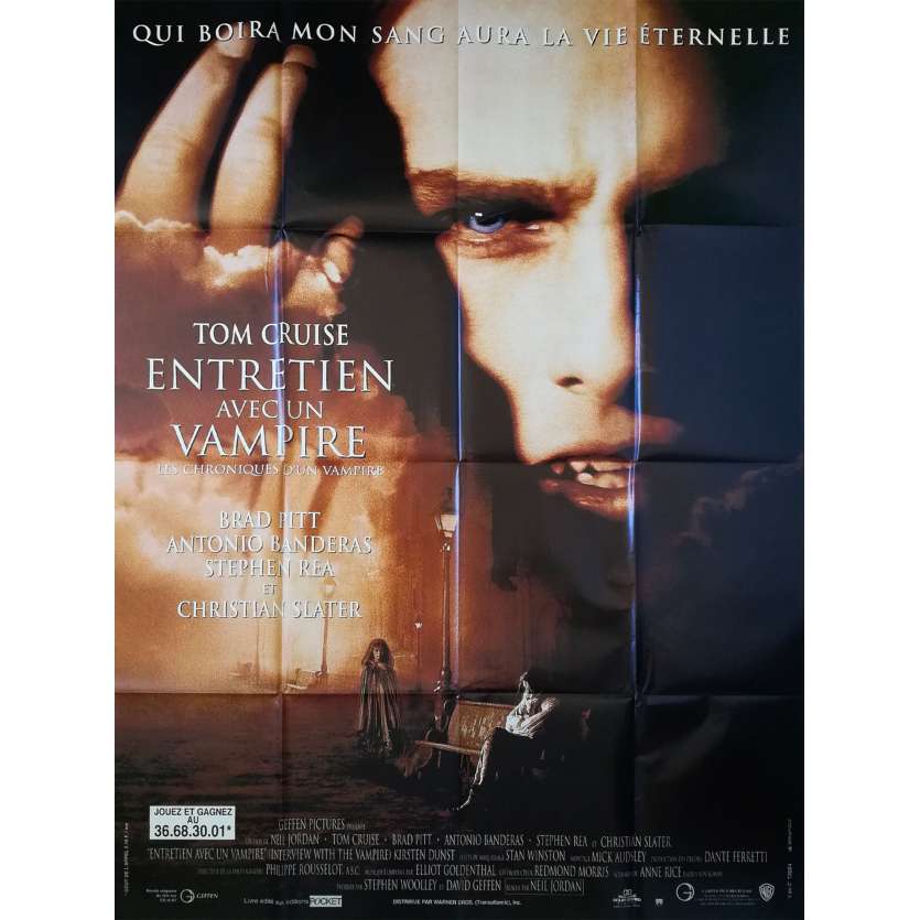 ENTRETIEN AVEC UN VAMPIRE Affiche de film - 120x160 cm. - 1994 - Tom Cruise, Neil Jordan