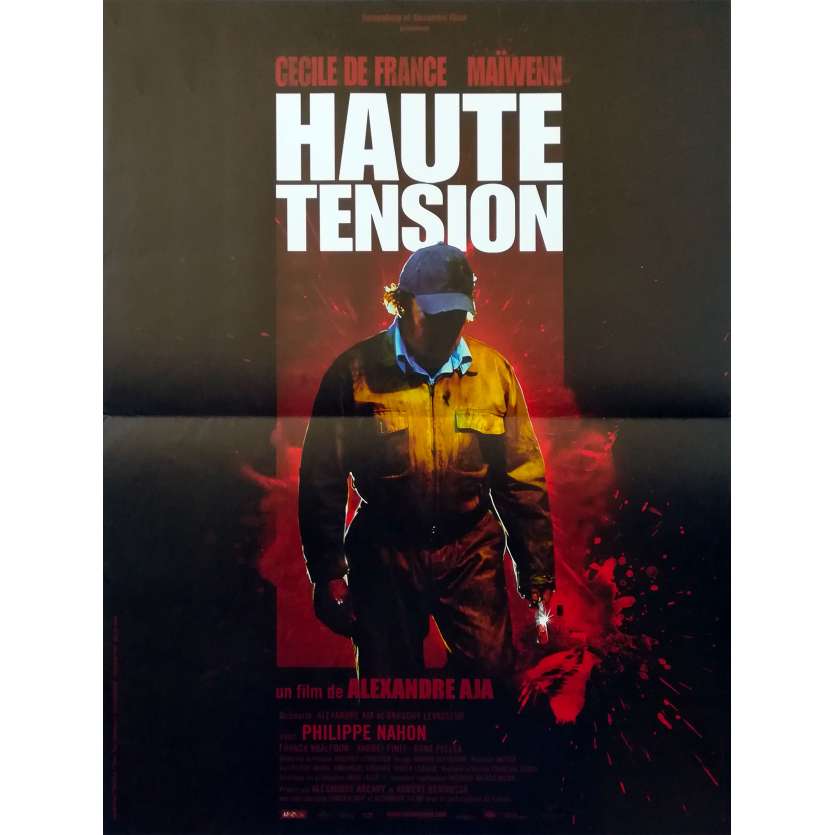 HIGH TENSION Original Movie Poster - 15x21 in. - 2003 - Alexandre Aja, Cécile de France
