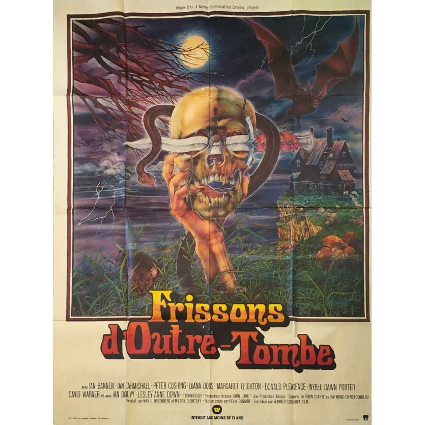 FRISSONS D'OUTRE TOMBE Affiche de film  - 120x160 cm. - 1974 - Peter Cushing, Kevin Connor