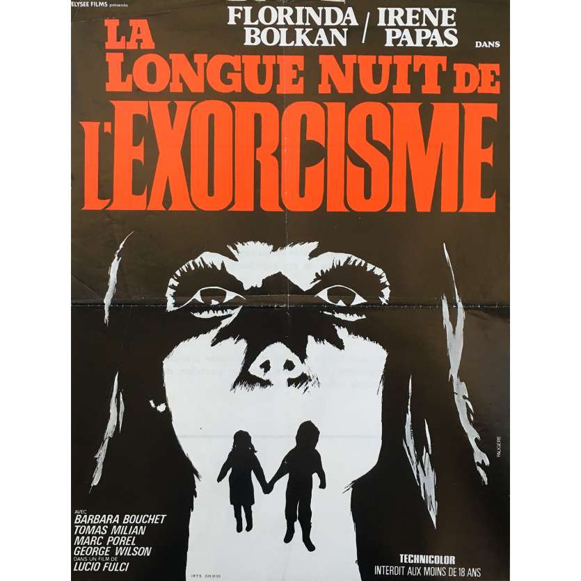 LA LONGUE NUIT DE L'EXORCISME Affiche de film - 40x60 cm. - 1972 - Florinda Bolkan, Lucio Fulci