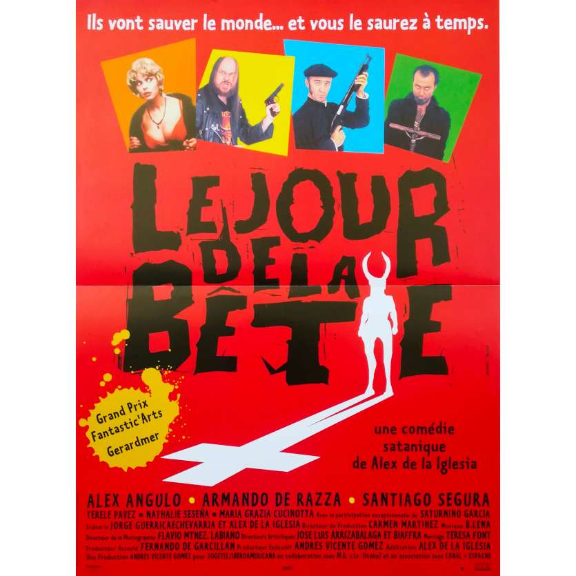 LE JOUR DE LA BETE Affiche de film - 40x60 cm. - 1995 - Alex Angulo, Alex de la Iglesia