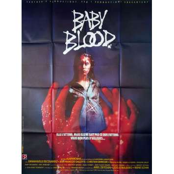 BABY BLOOD Affiche de film - 120x160 cm. - 1990 - Emmanuelle Escourrou, Alain Robak