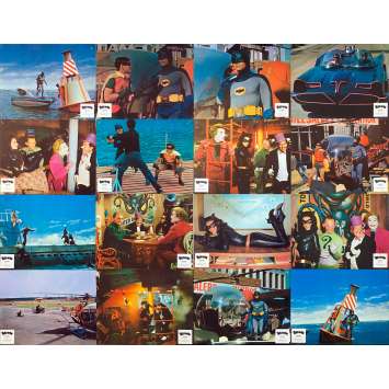 BATMAN THE MOVIE Original Lobby Cards x16 - 9x12 in. - 1965 - Bob Kane, Adam West BATMAN THE MOVIE Original Lobby Cards x16 - 9x12 in. - 1965 - Bob Kane, Adam West