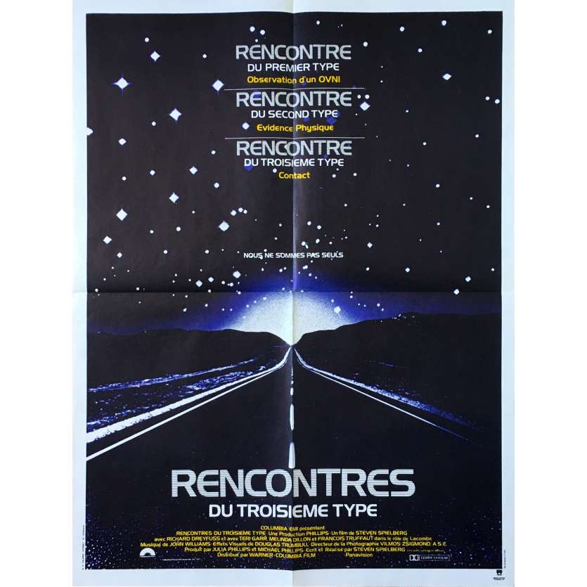 RENCONTRES DU 3E TYPE Affiche de film - 60x80 cm. - 1977 - Richard Dreyfuss, Steven Spielberg