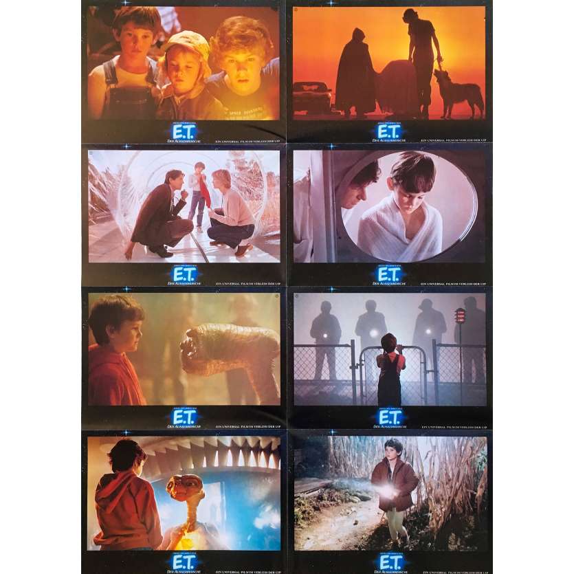 E.T. THE EXTRA-TERRESTRIAL Original Lobby Cards - 9x11,5 in. - 1982 - Steven Spielberg, Dee Wallace