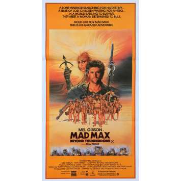 MAD MAX 3 Original Movie Poster - 13x30 in. - 1985 - George Miller, Mel Gibson, Tina Turner MAD MAX 3 Original Movie Poster - 13x30 in. - 1985 - George Miller, Mel Gibson, Tina Turner
