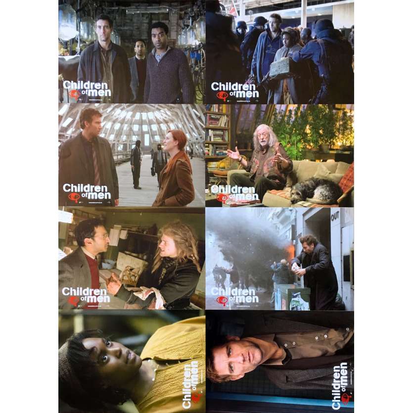 CHILDREN OF MEN Original Lobby Cards - 9x11,5 in. - 2006 - Alfonso Cuaron, Clive Owens