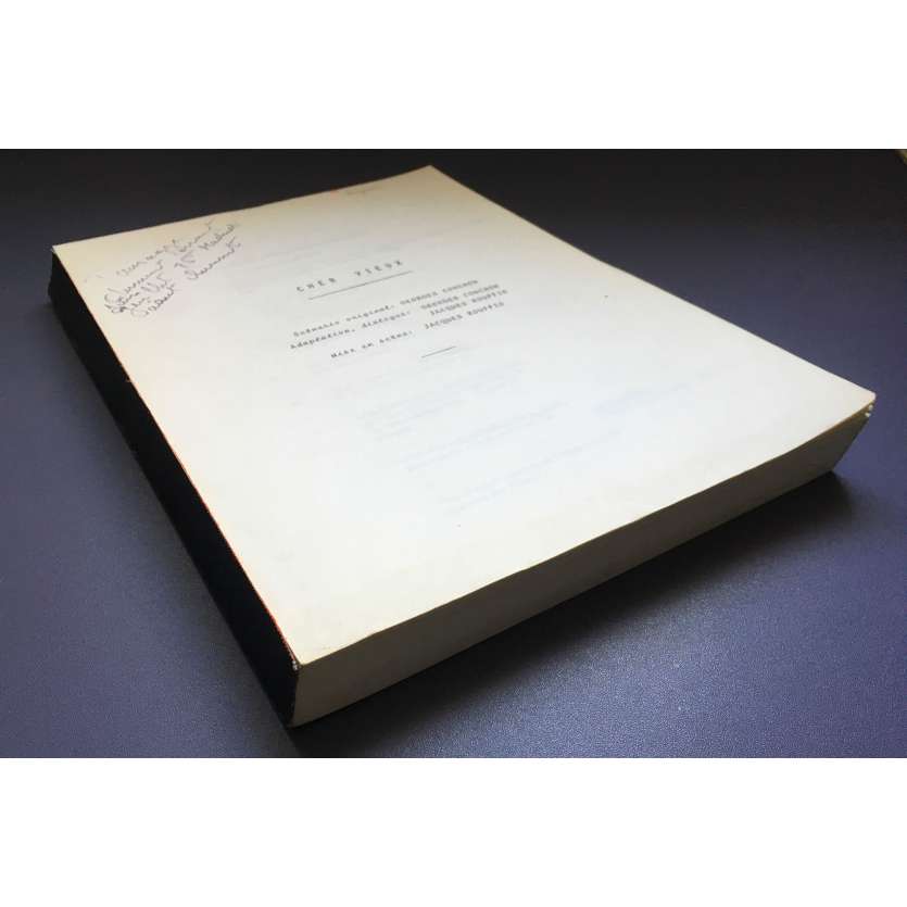 SEVEN DEATHS BY PRESCRIPTION Original Movie Script 490p - 9x12 in. - 1975 - Jacques Rouffio, Michel Piccoli, Gérard Depardieu