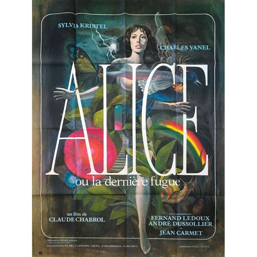 ALICE OR THE LAST ESCAPADE Original Movie Poster  - 47x63 in. - 1977 - Claude Chabrol, Sylvia Kristel
