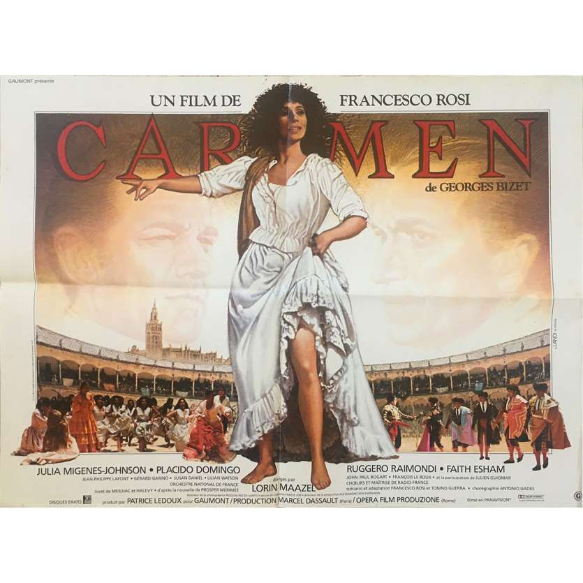 CARMEN Original Movie Poster - 23x32 in. - 1984 - Francesco Rosi, Julia Migenes