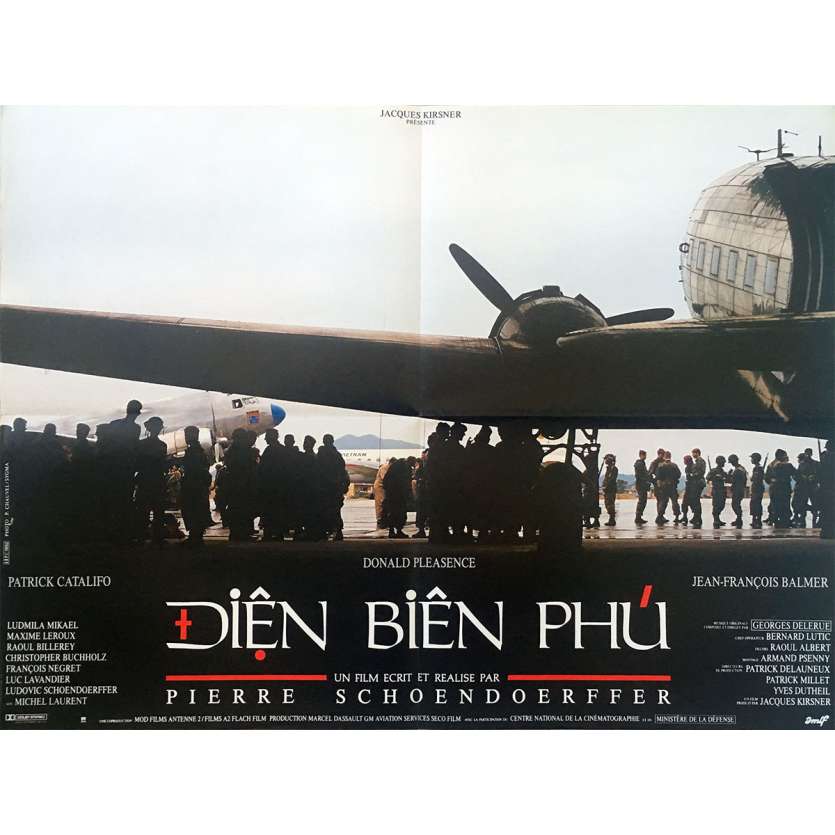 DIEN BIEN PHU Original Movie Poster  - 23x32 in. - 1992 - Pierre Schoendoerffer, Donald Pleasance