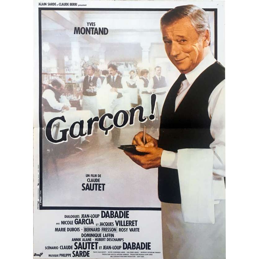 GARÇON Affiche de film - 40x60 cm. - 1983 - Yves Montand, Claude Sautet