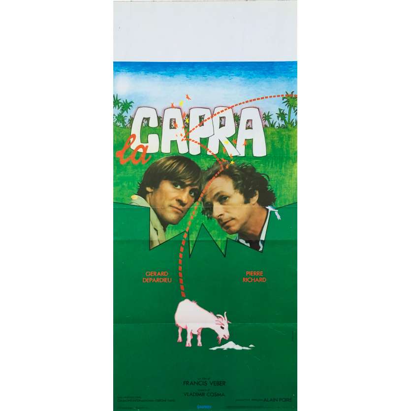 LA CHEVRE Affiche de film  - 33x71 cm. - 1981 - Pierre Richard, Gérard Depardieu, Francis Veber