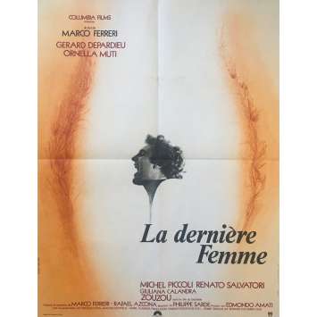 LA DERNIERE FEMME Affiche de film - 60x80 cm. - 1976 - Gérard Depardieu, Marco Ferreri
