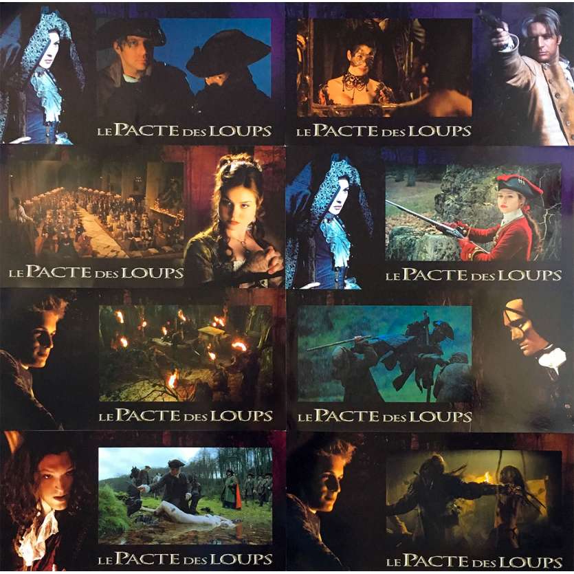 BROTHERWOOD OF THE WOLF Original Lobby Cards x8 - 9x12 in. - 2001 - Christophe Gans, Mark Dacascos