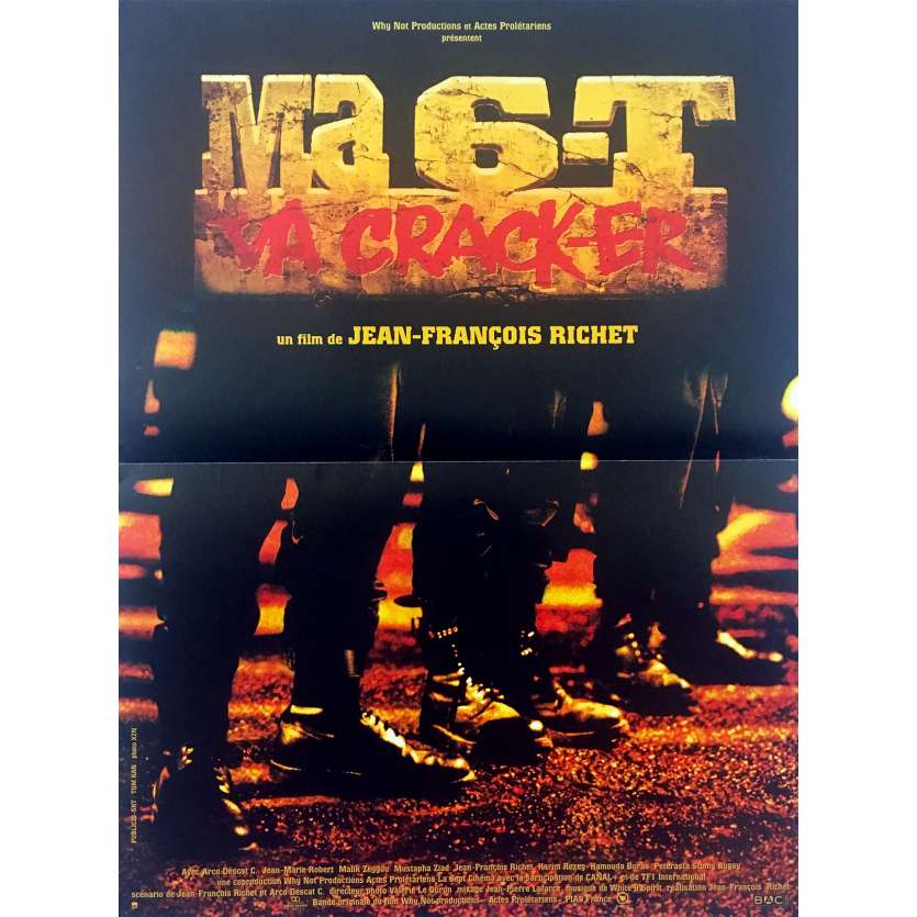 MA 6-T VA CRACK-ER Affiche de film  - 40x60 cm. - 1997 - Arco Descat C, Jean-François Richet